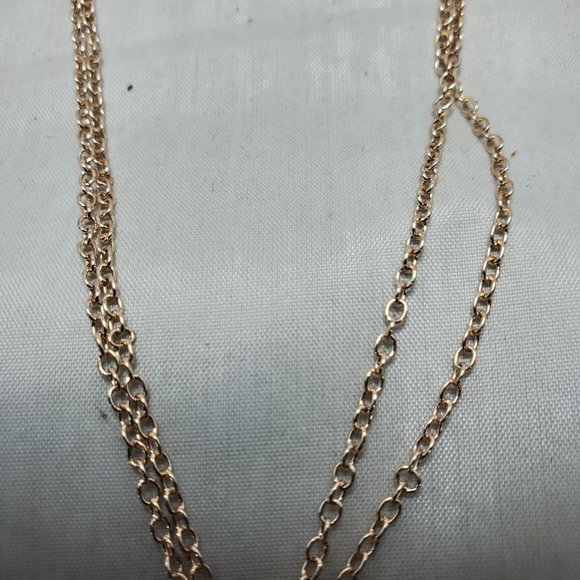 Bay Studio Glitter Pendant Earring & Necklace Set One Size Rose Gold Tone - Picture 7 of 8